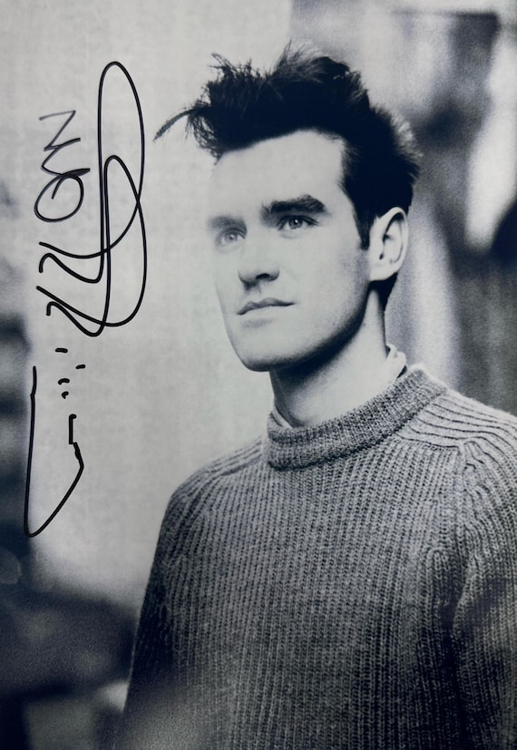 モリッシー Morrissey サイン入り写真 Morrissey (the Smiths) SIGNED