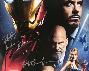 Autograph Signed Iron Man Poster COA