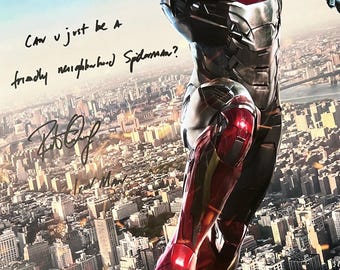 Autograph Signed Iron Man Poster COA