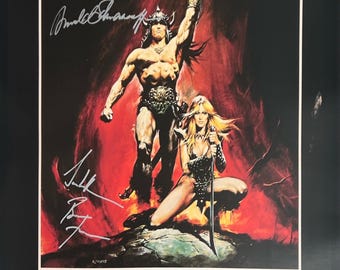 Handsigniertes Conan der Barbar-Poster COA