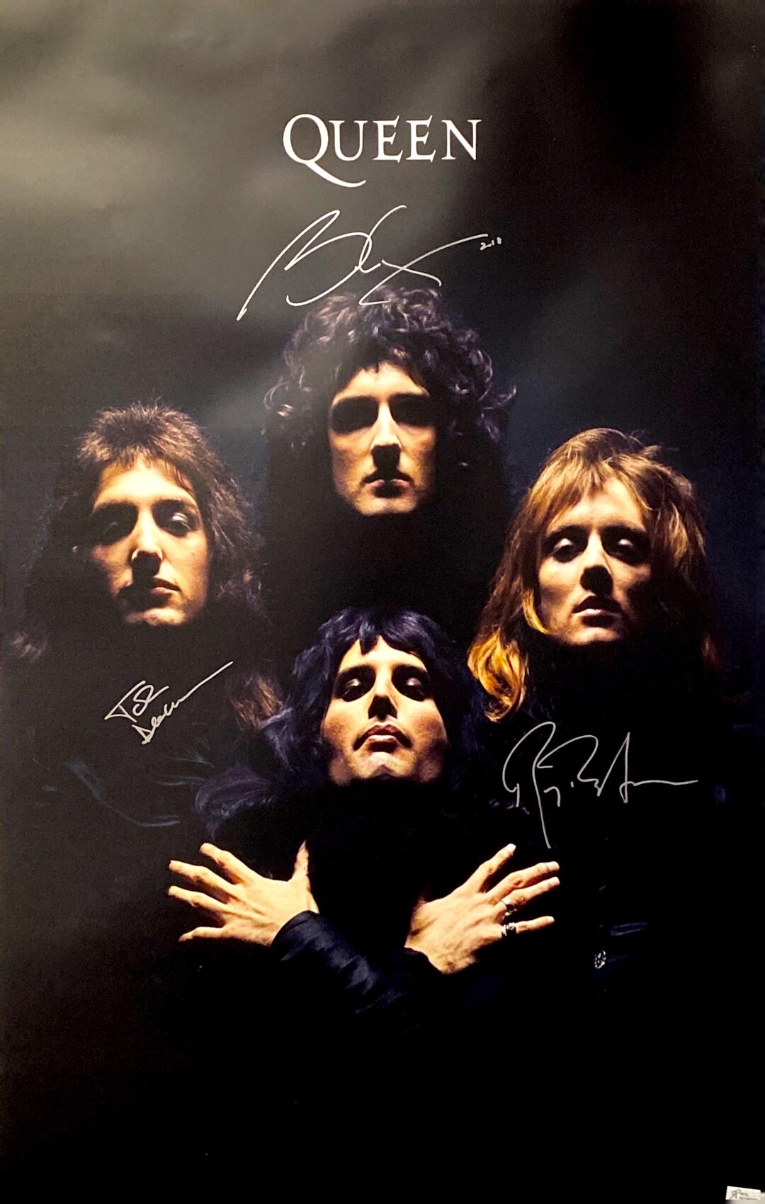 Autograph Signed Queen Poster COA - Etsy