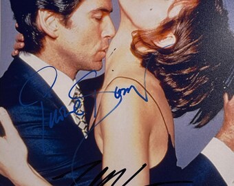 Autograph Signed COA  Pierce Brosnan, Izabella Scorupco Photo