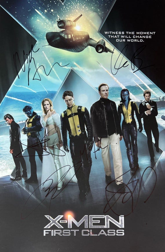 Autograph Signed X-men: First Class Poster - Etsy