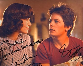 リー・トンプソンのサイン入り 8x10 バック・トゥ・ザ・フューチャー