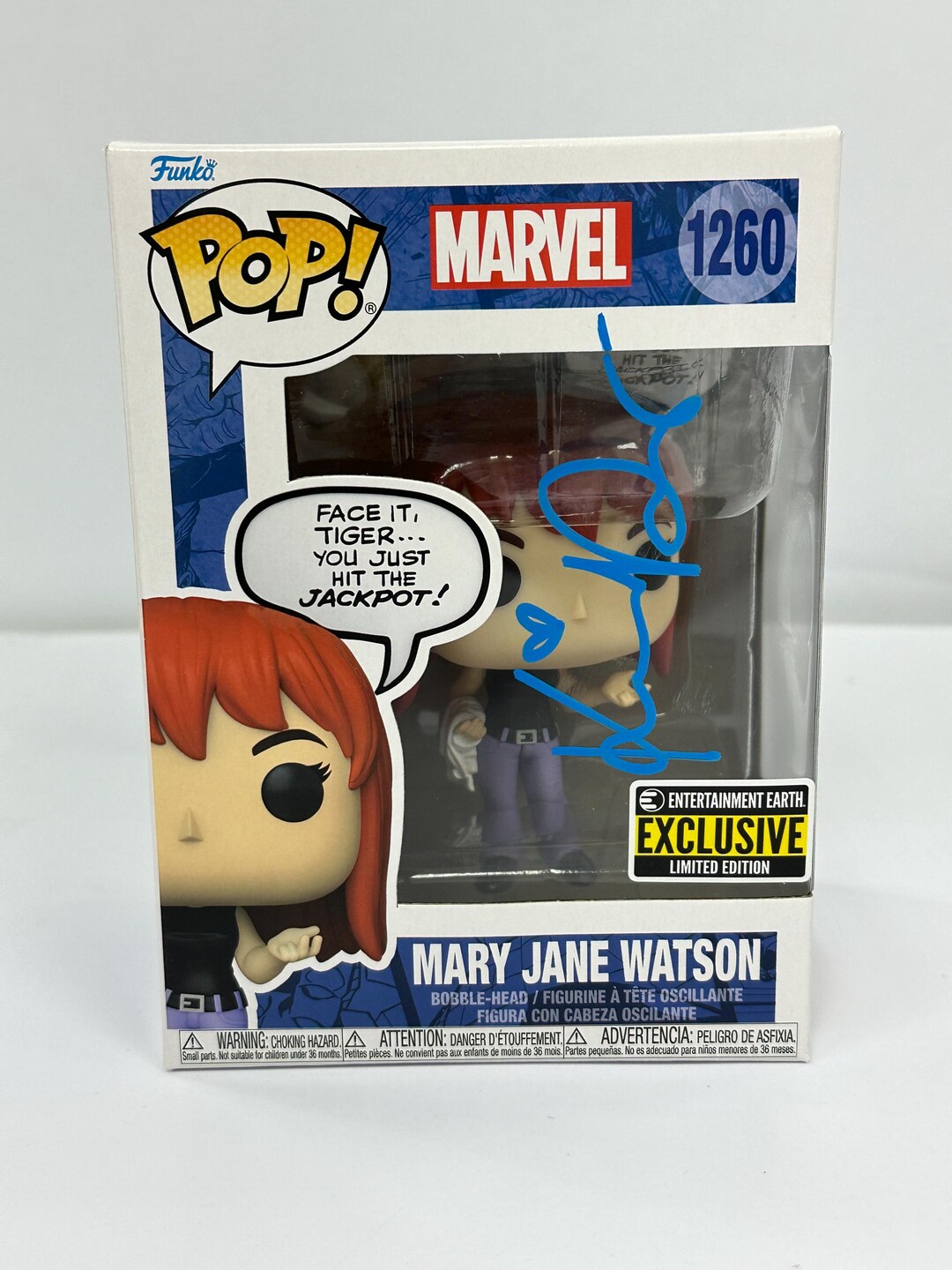 Autograph Signed Spiderman Mary Jane Funko Pop - Etsy