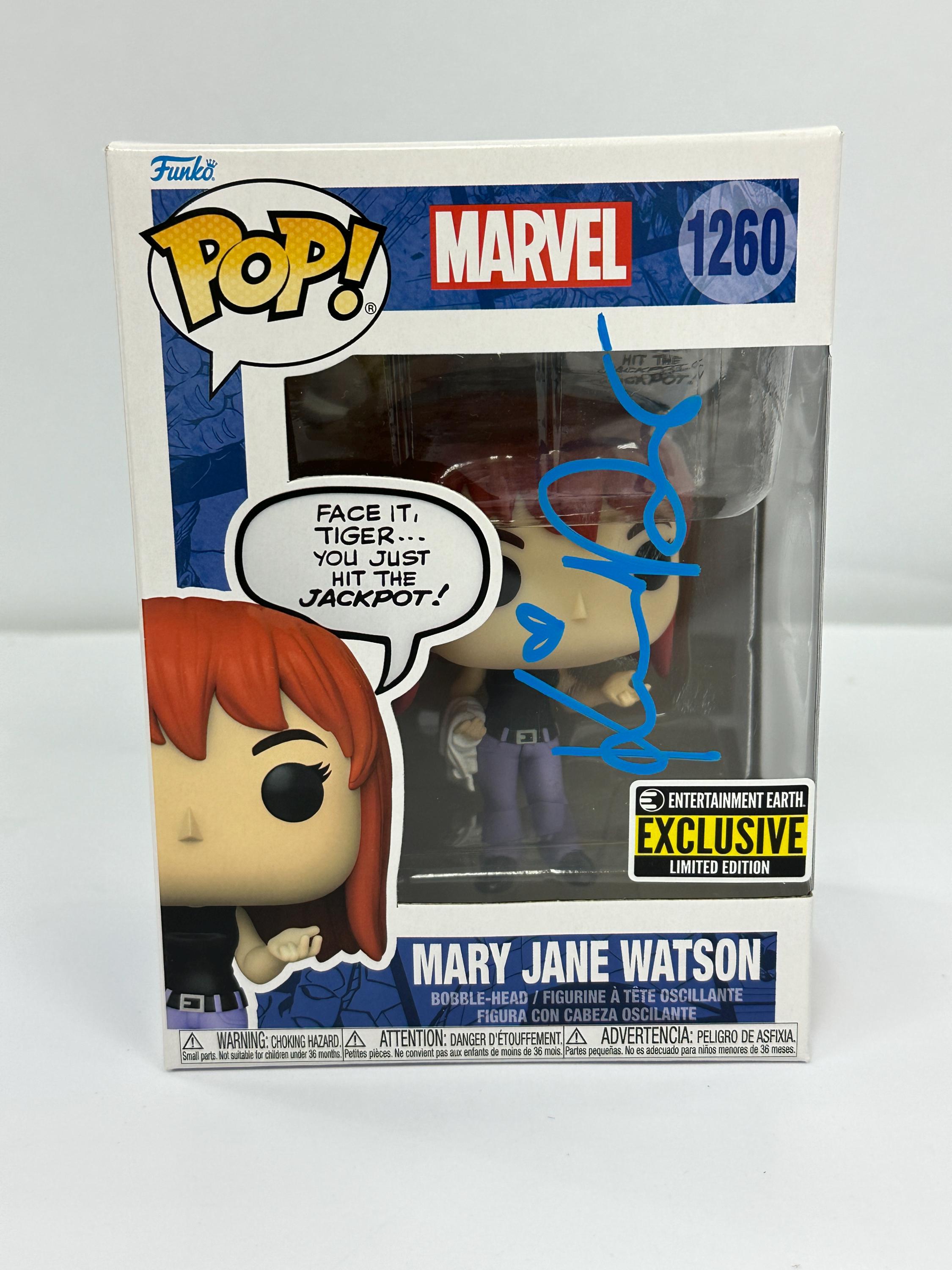Autograph Signed Spiderman Mary Jane Funko Pop - Etsy