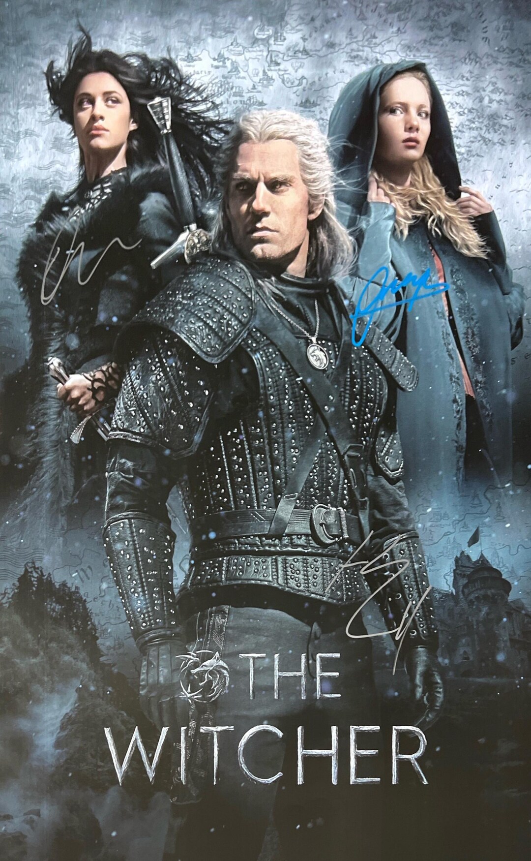 Autograph Signed Witcher Poster COA - Etsy