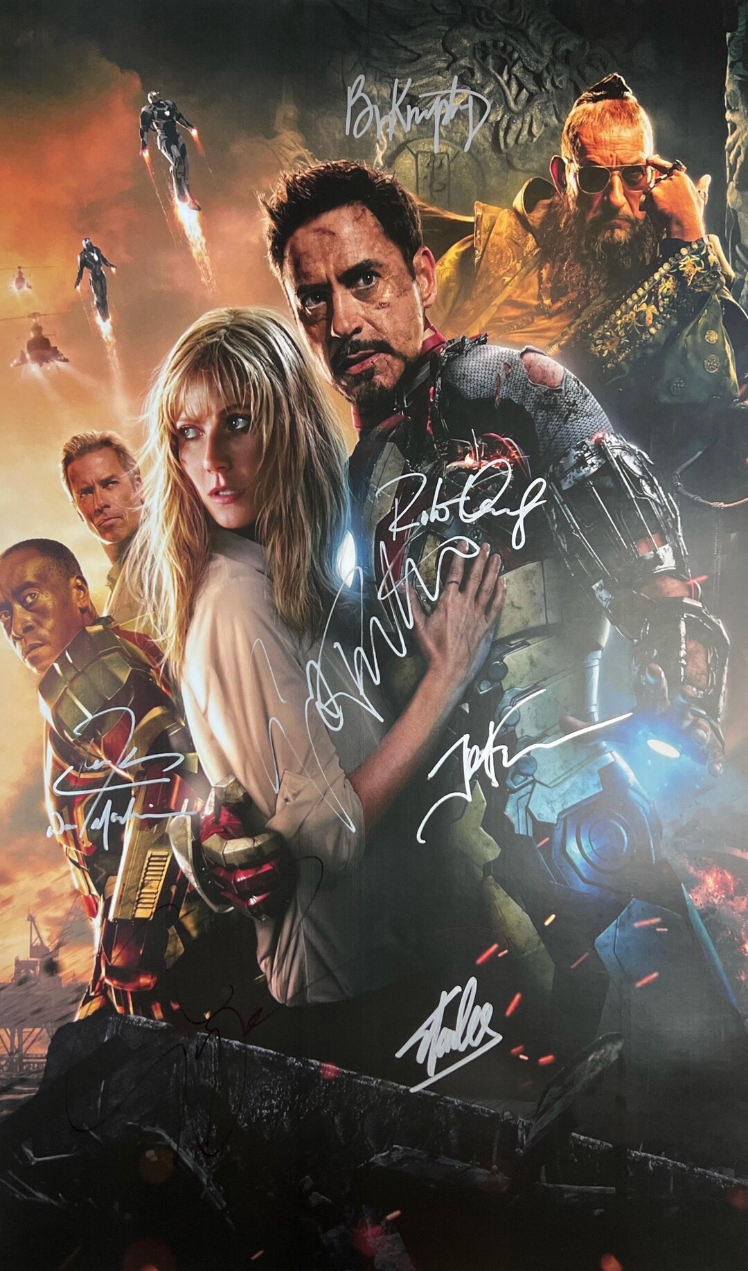 Autograph Signed Iron Man 3 Poster COA Etsy Autograph Signed Iron Man 3 Poster COA Etsy
