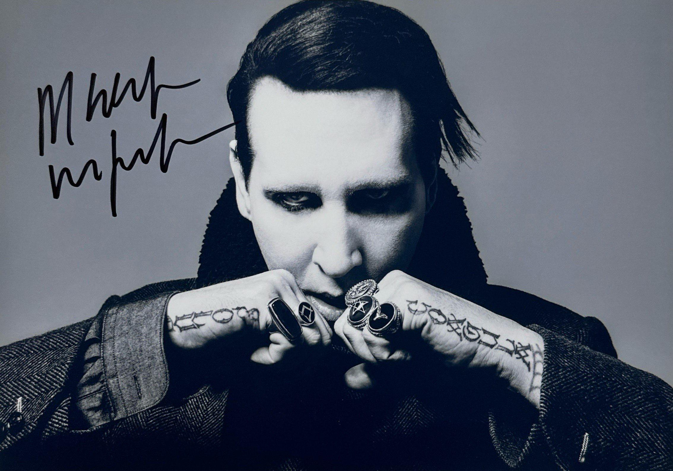 Marilyn manson autograph - Etsy 日本