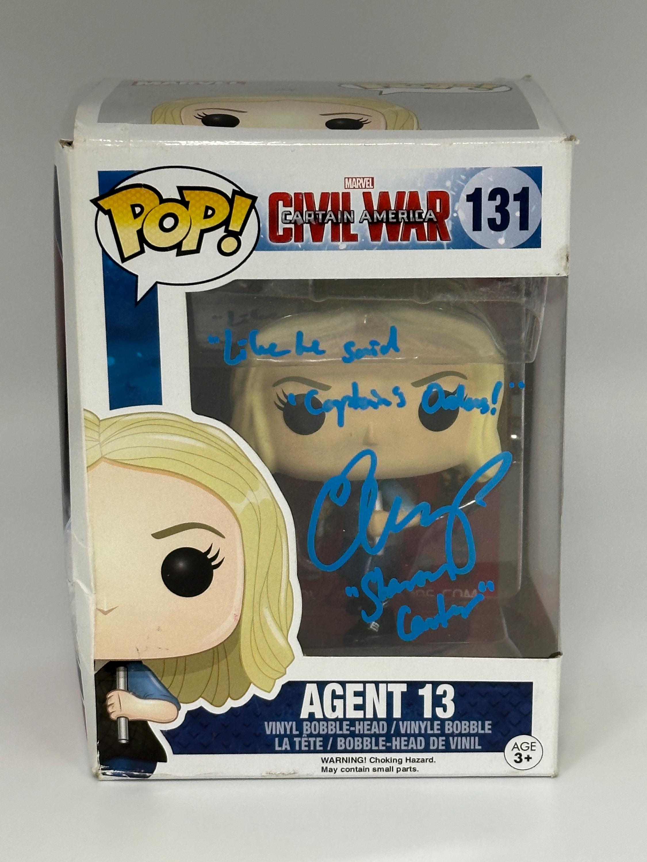 直筆サイン入り COA エージェント13 Funko Pop 131 エミリー・ヴァン 