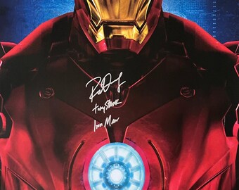 Autograph Signed Iron Man Poster COA
