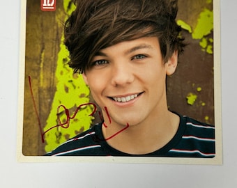 Autograph Signed Louis Tomlinson Cd Card - Etsy