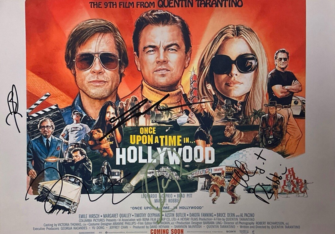 直筆サイン入りCOA付きワンス・アポン・ア・タイム・イン・ハリウッド 