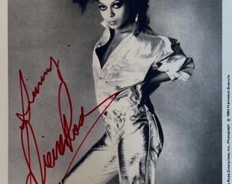 Autograph COA Signed Diane Ross Photo