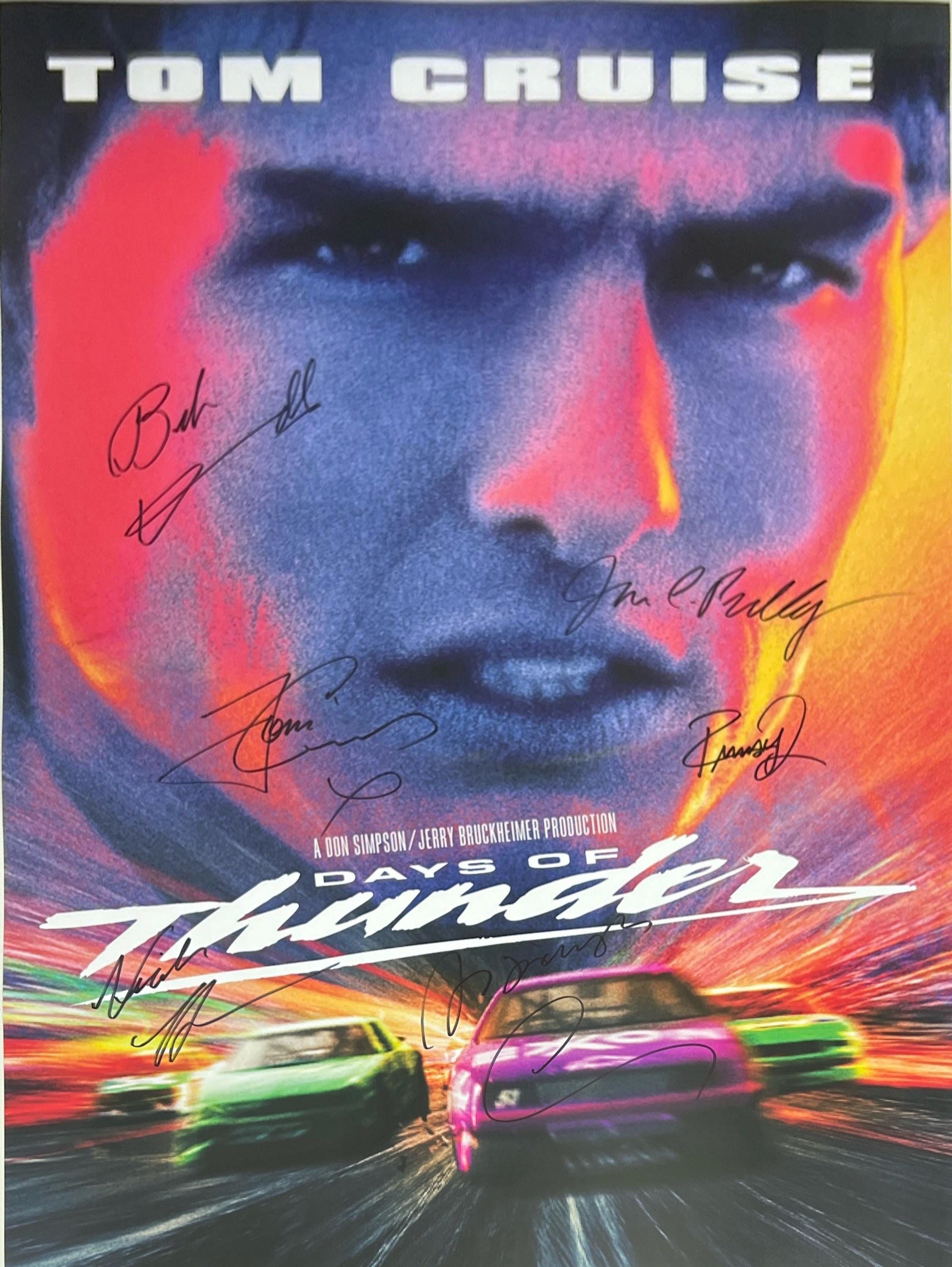 Autograph Signed Days of Thunder Poster COA - Etsy Ireland display picture 1