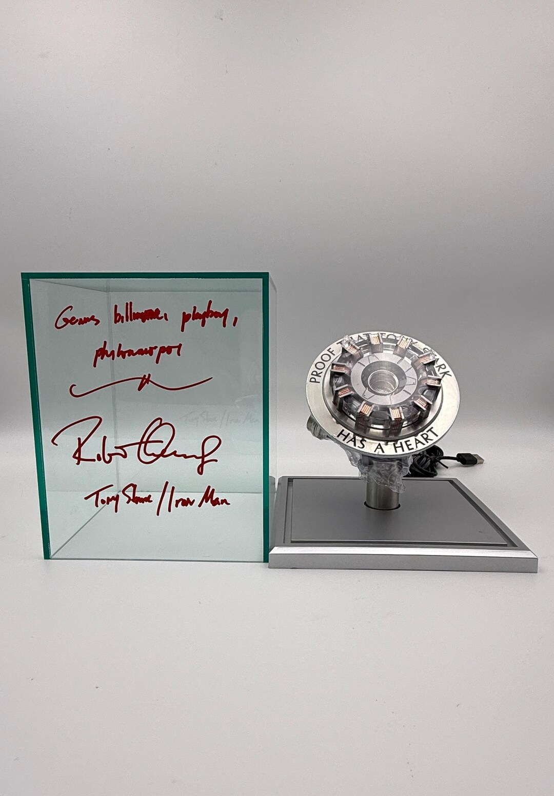 RARE Autograph Signed COA Robert Downey Jr Avengers Iron Man Arc ...