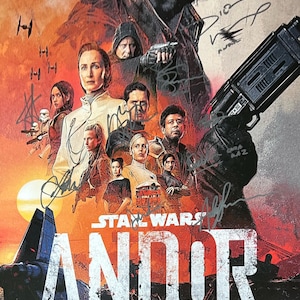 Póster de Andor firmado autógrafo COA