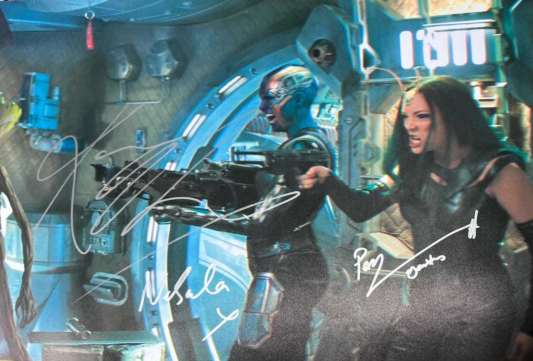Autograph Signed Guardians of T He Galaxy Karen Gillan COA - Etsy
