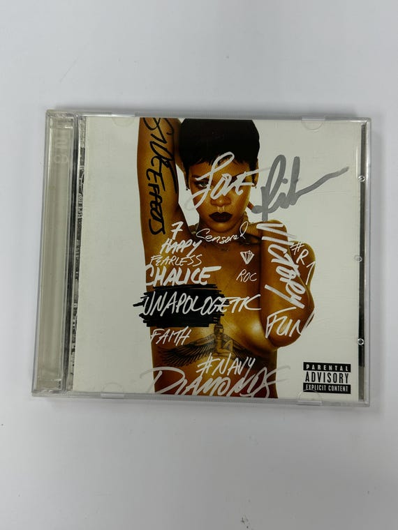 Autograph Signed Rihanna CD - Etsy