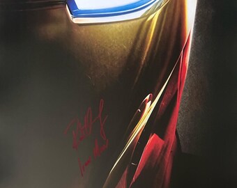Autograph Signed Iron Man Poster COA