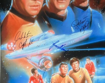 直筆サイン入りスタートレックポスター COA - Etsy 日本