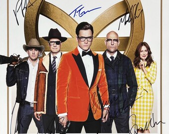 ロケットマン タロン・エジャトン オリジナルサイン入り映画写真 - 額