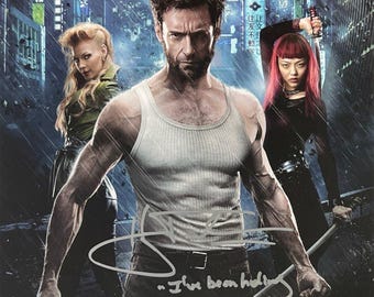 Autograph Signed Wolverine Mini Poster Hugh Jackman COA