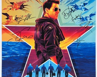 Autograph Signed Top Gun Maverick Poster COA - Etsy