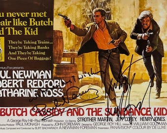 Autogramm signiert COA Butch Cassidy the Sundance Kid Photo Paul Newman, Robert Redford