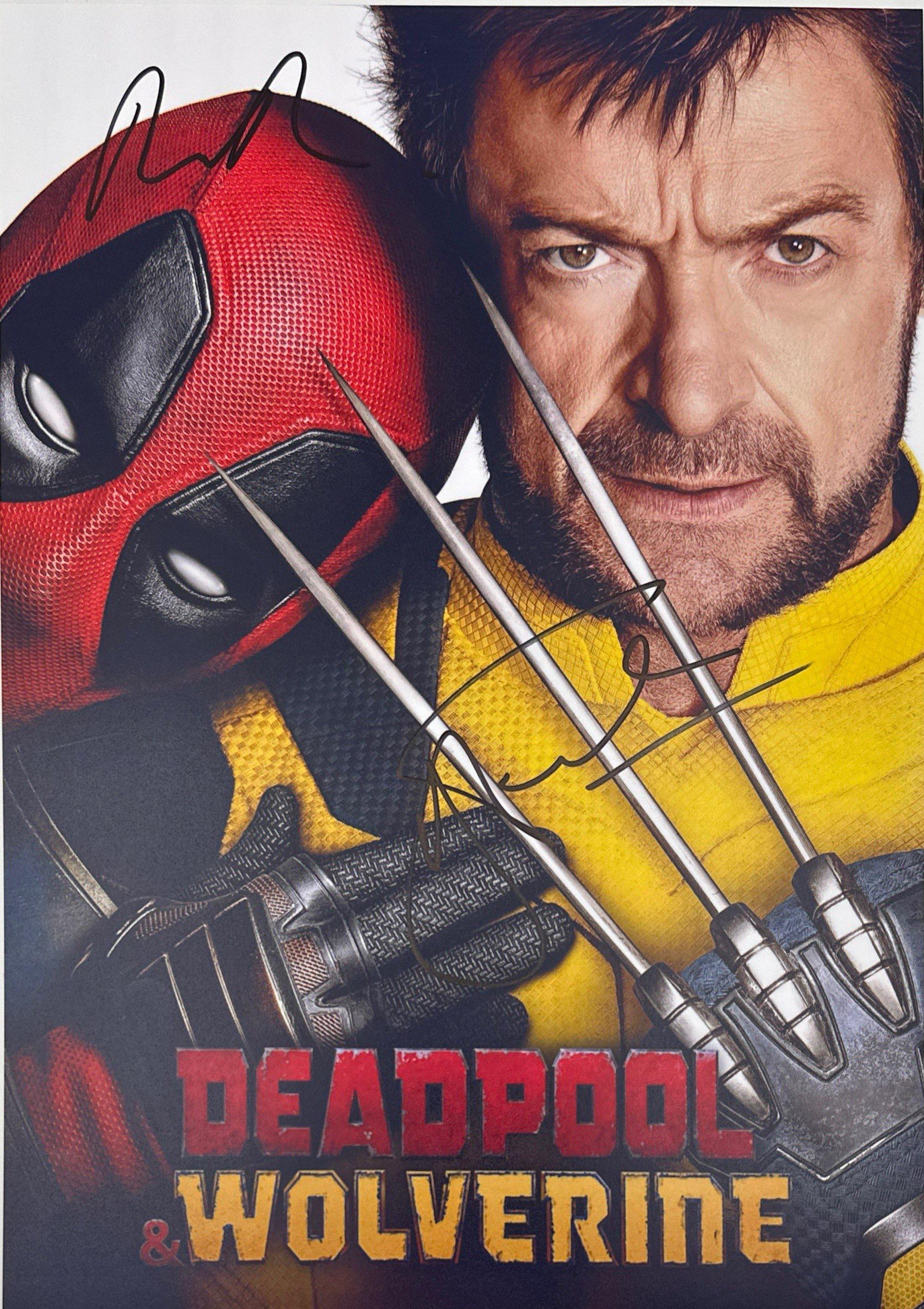 ヒュー・ジャックマン＆ライアン・レイノルズ 直筆サイン入りフォト デッドプール 直筆サイン入りCOA付きデッドプール＆ウルヴァリン写真 - Etsy 日本