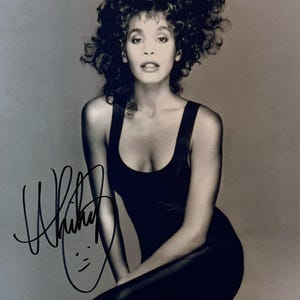 Whitney Houston Autographed - Etsy