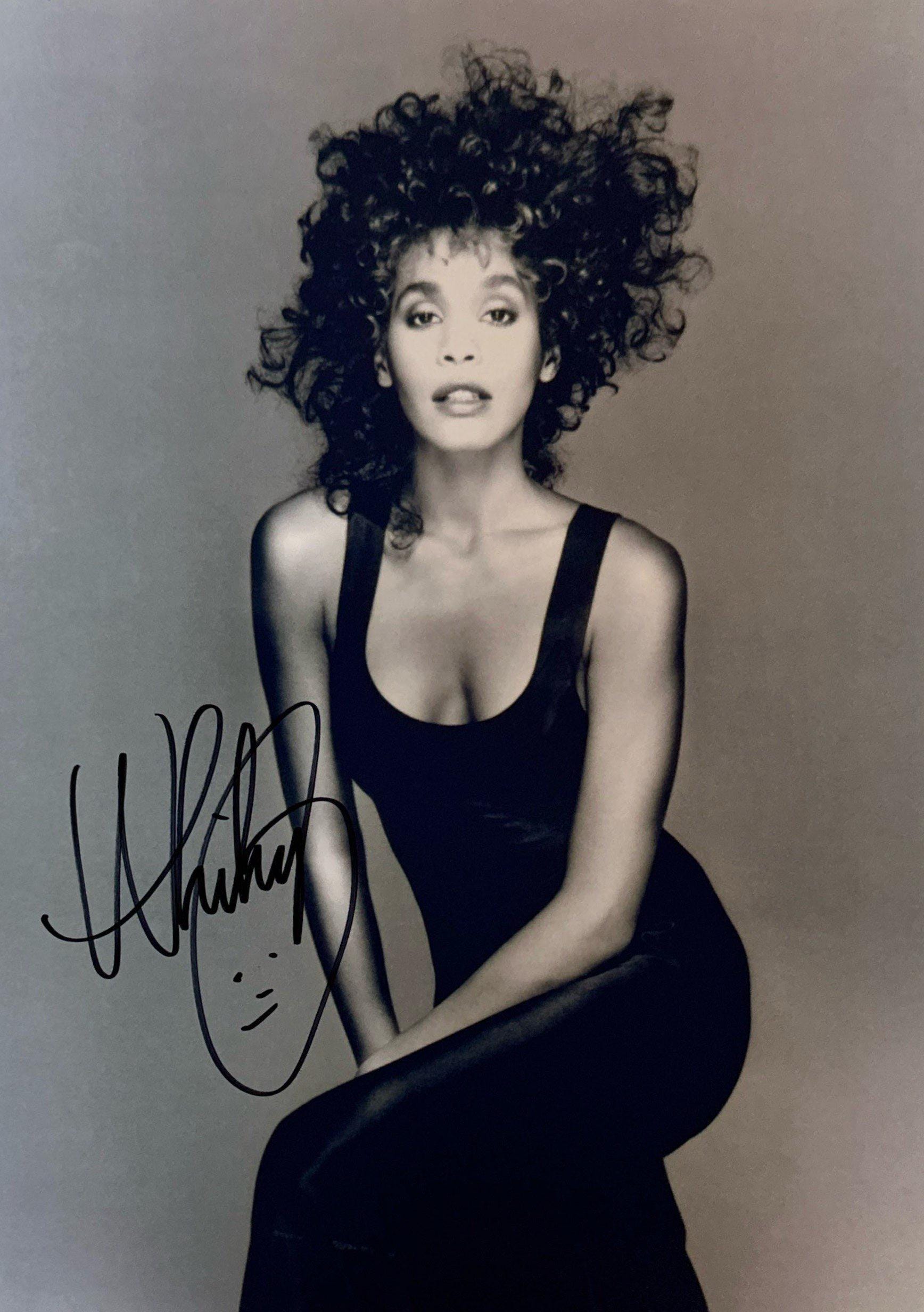 Whitney Houston Autographed - Etsy