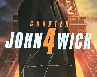 直筆サイン入りジョン・ウィック 4ポスター COA - Etsy 日本