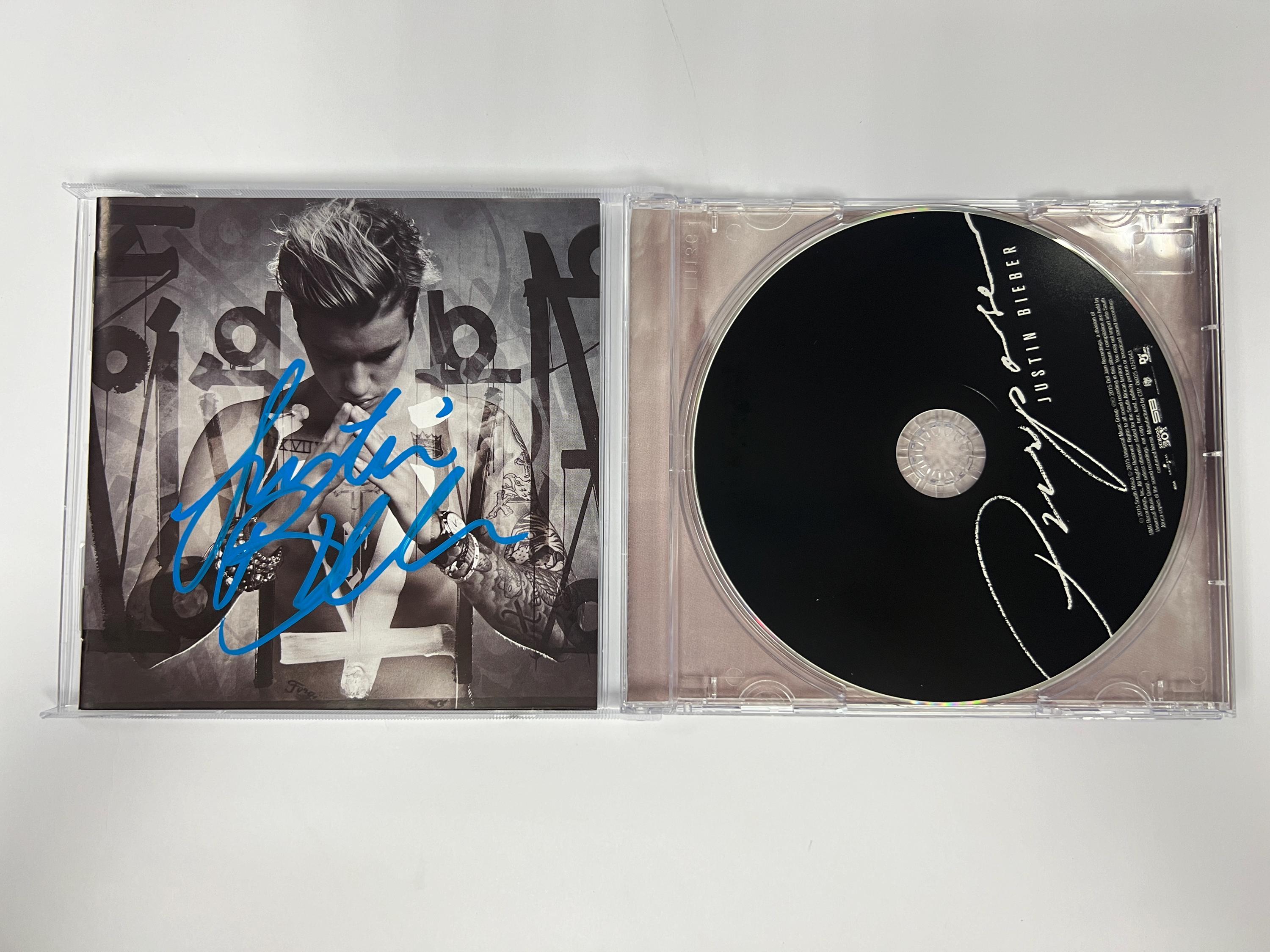 Autograph Signed Justin Bieber CD Album - Etsy
