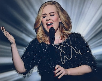 Autograph COA Signed Adele Photo