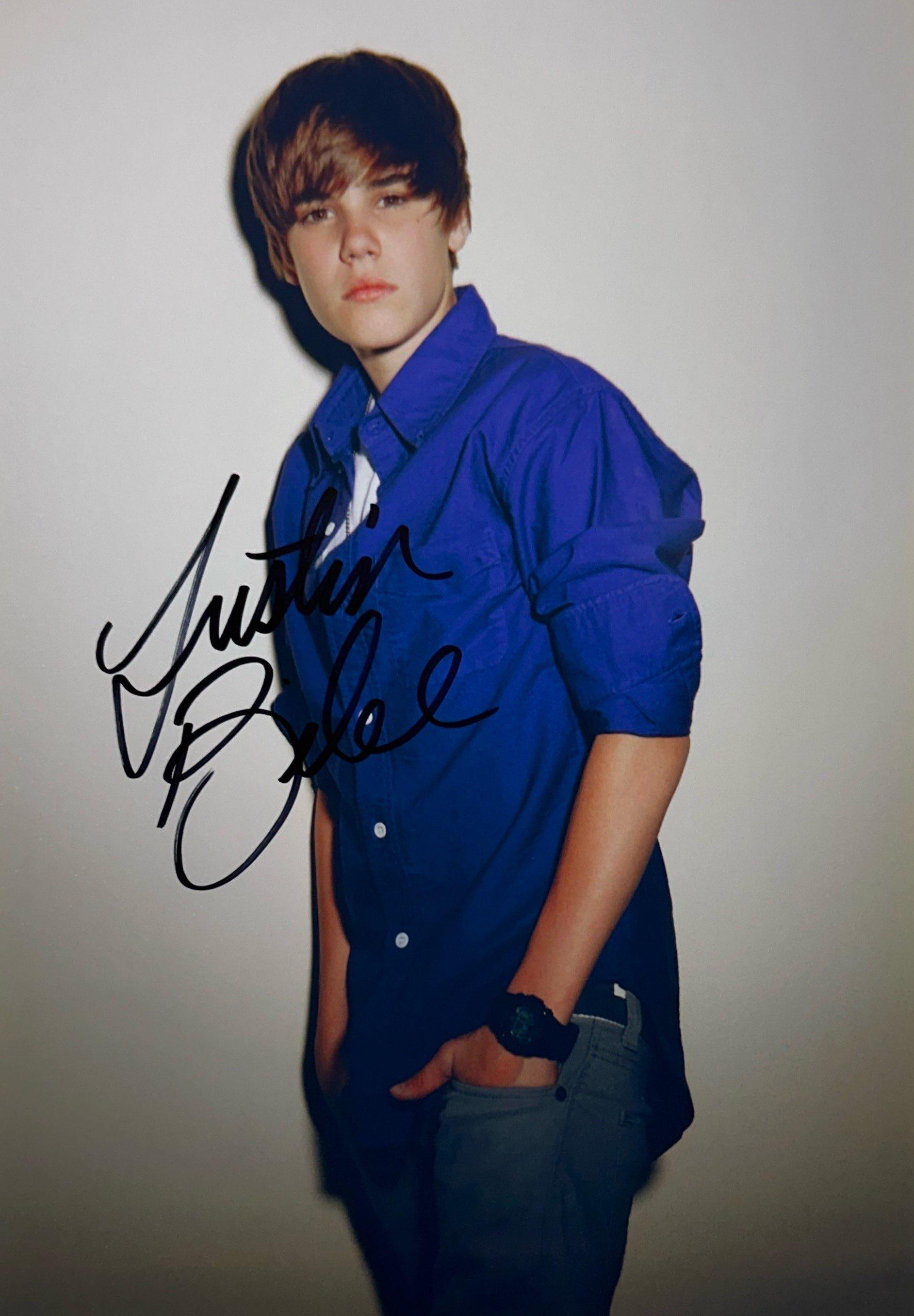 Justin Bieber Signed - Etsy