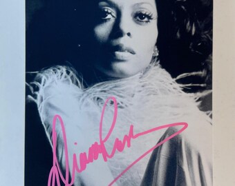 Autograph COA Signed Diane Ross Photo