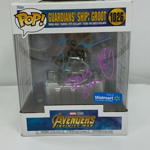 Funko Pop de GROOT con autógrafo firmado