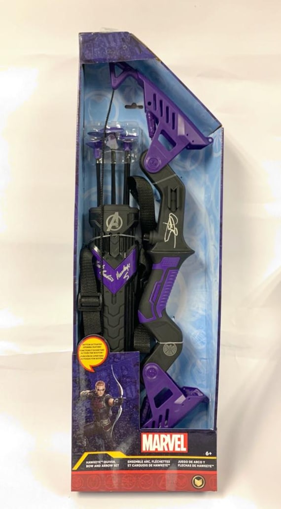 Autograph Signed Hawkeye Toy Avengers Jeremy Renner - Etsy Australia