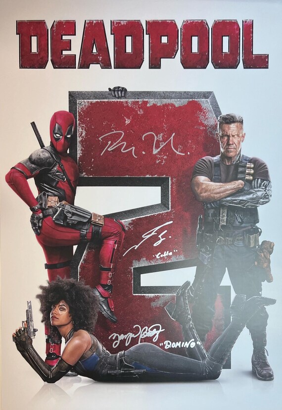 直筆サイン入りデッドプール2ポスターCOA - Etsy 日本