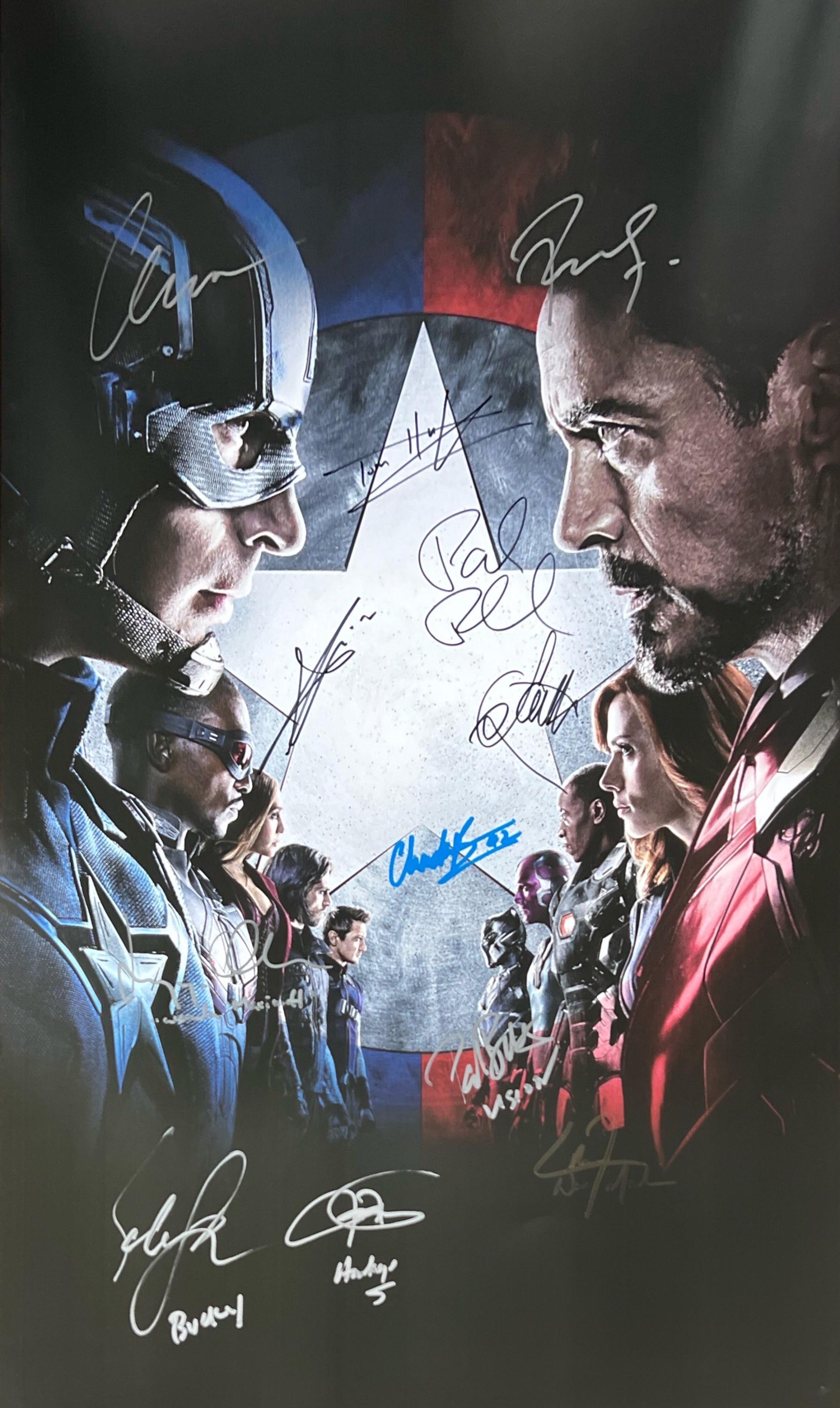 アベンジャーズ エリザベス・オルセン & ポール・ベタニー 直筆サイン