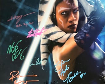 Autograph Signed Ahsoka Poster COA - Etsy