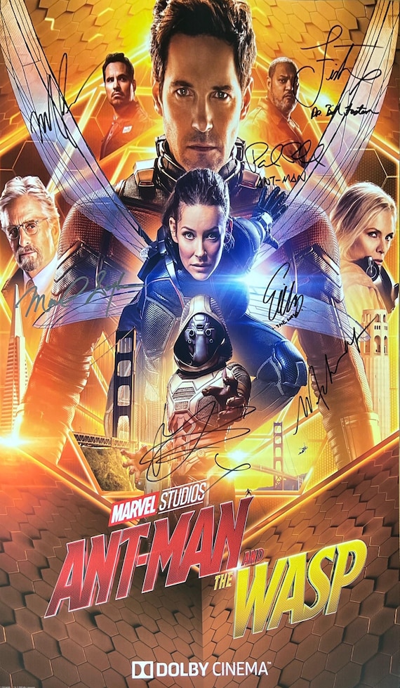 アントマン ポール・ラッド & エヴァンジェリン・リリー 直筆サイン