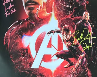 直筆サイン入りアベンジャーズファンメイドポスター COA - Etsy 日本