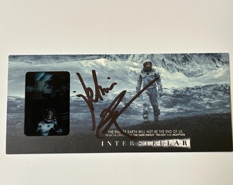 Autograph Signed COA Interstellar Flim Card Matthew McConaughey
