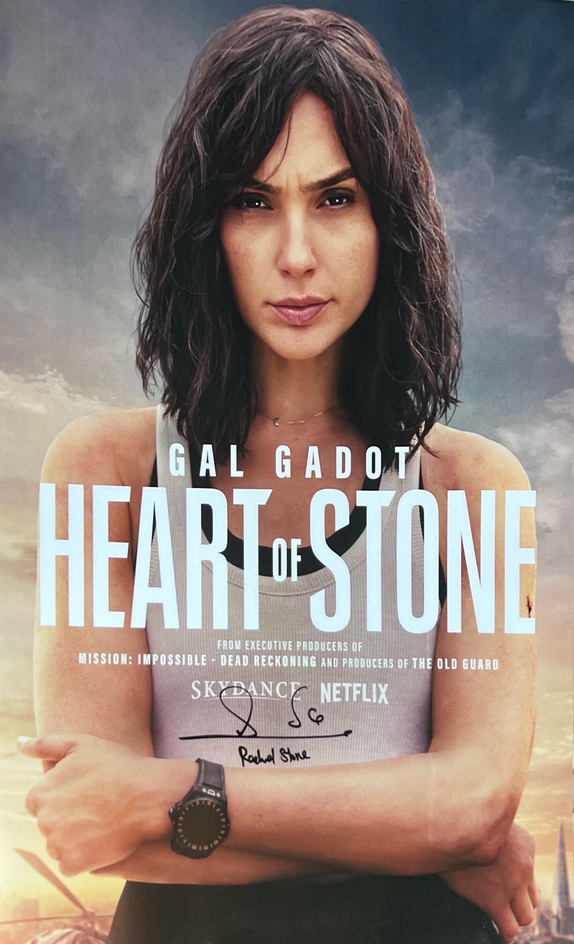 Autograph Signed Heart of Stone Poster COA
