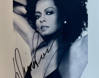 Autograph COA Signed Diane Ross Photo
