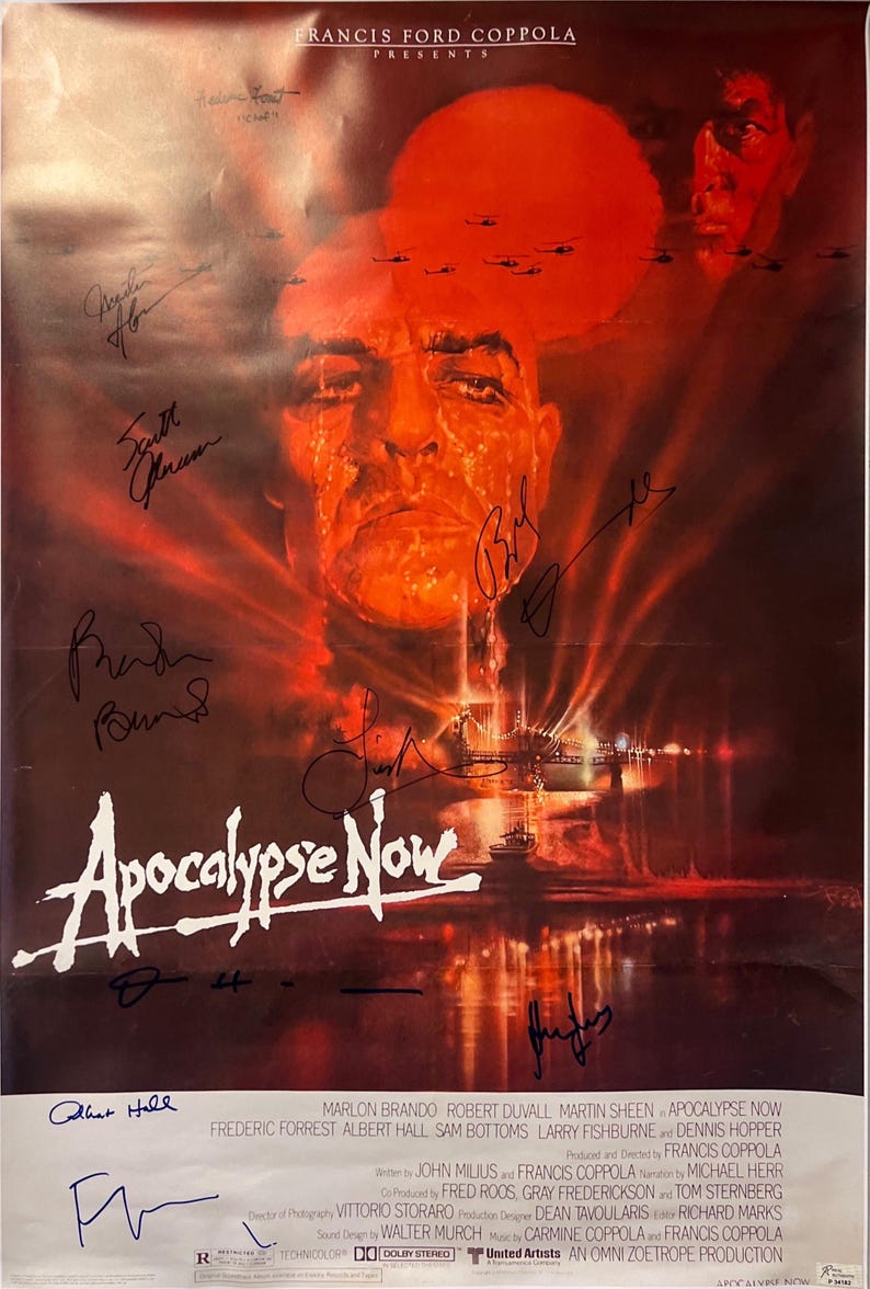 Autograph Signed Apocalypse Now Poster COA - Etsy