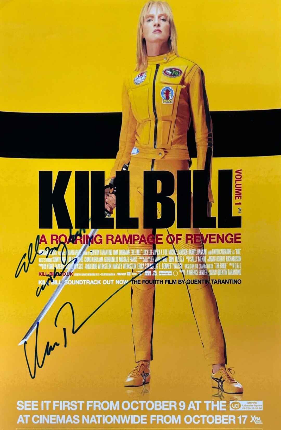 Autograph Signed Kill Bill Poster - Etsy