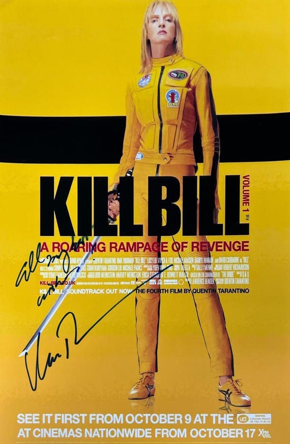 Autograph Signed Kill Bill Poster - Etsy